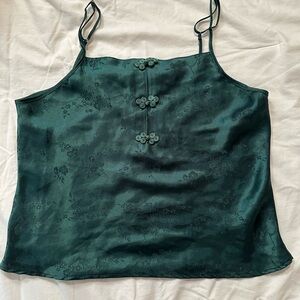 Erika Taylor cami top, dark green in size M